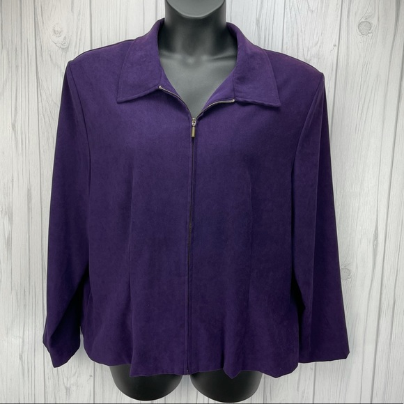 Briggs New York Jackets & Blazers - Briggs New York purple jacket size 18W